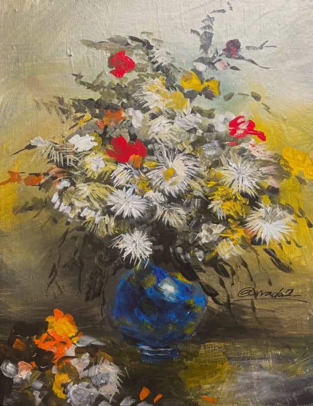 Renoir Bouquet of chrysanthemums /n