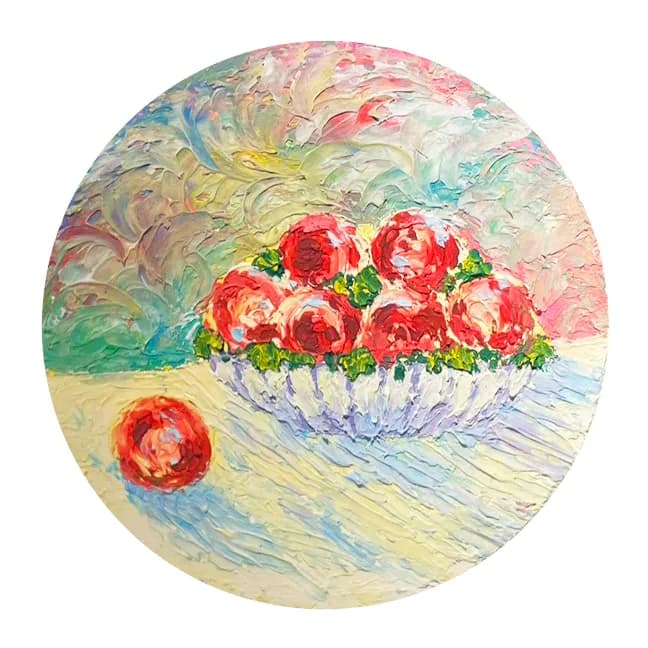 Textured art - Renoir’s Peach /u