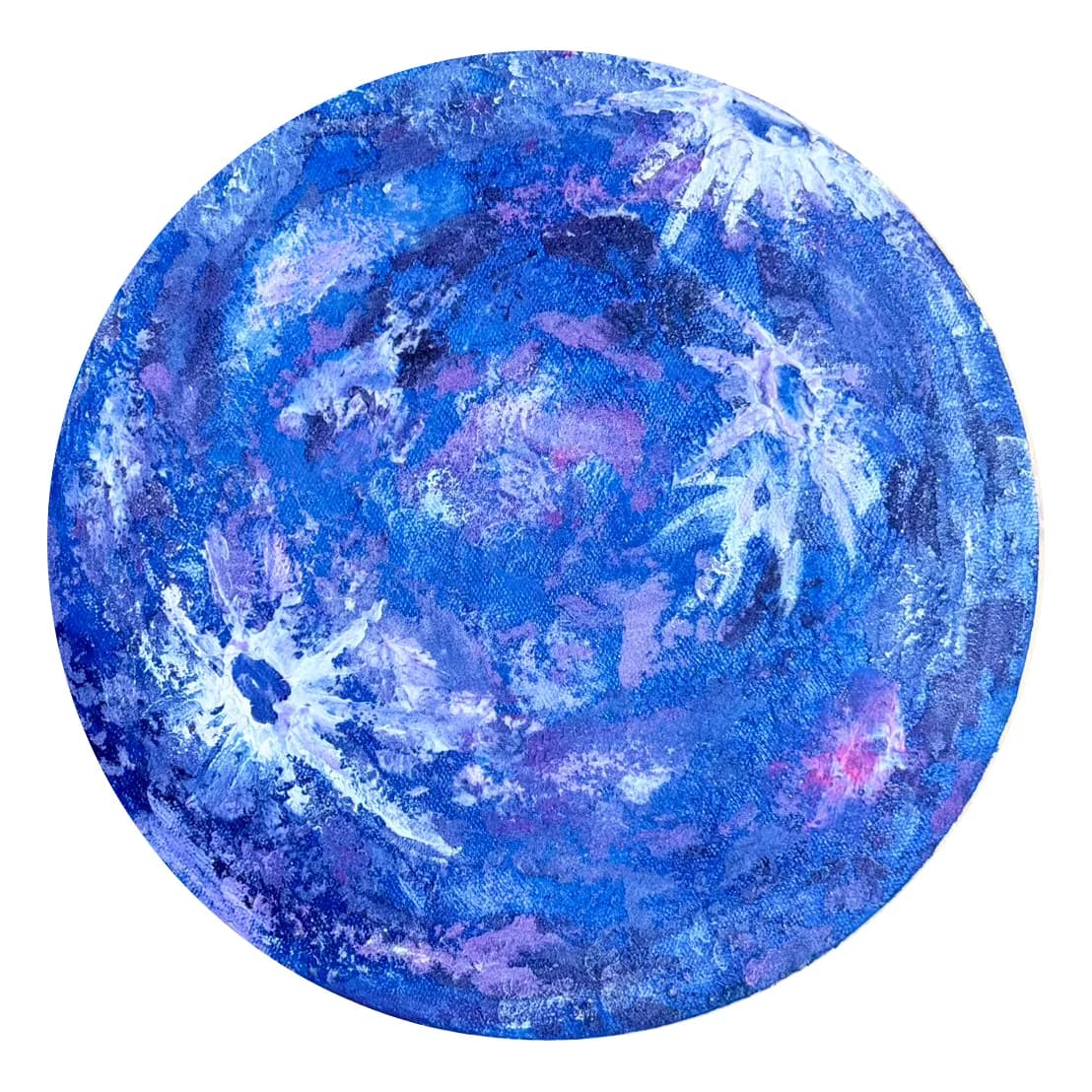 Textured Art The Moon and Stars /u