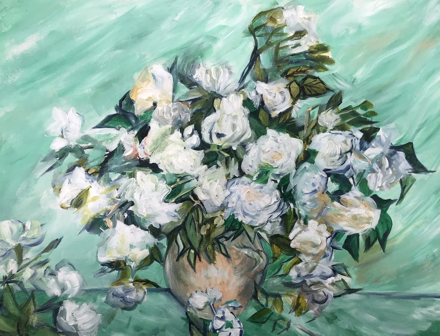 Van Gogh White Roses /u