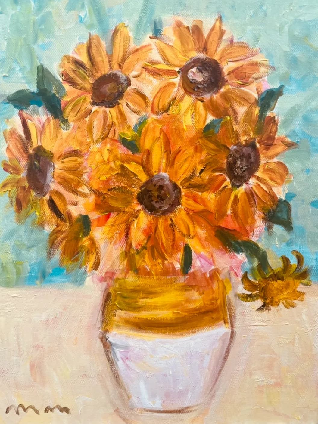 VAN GOGH SUNFLOWERS/u