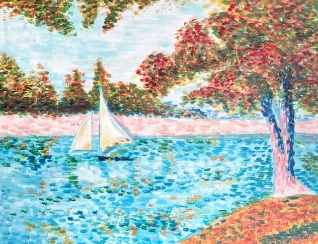 SEURAT THE SEINE AT LA GRANDE JATTE /u