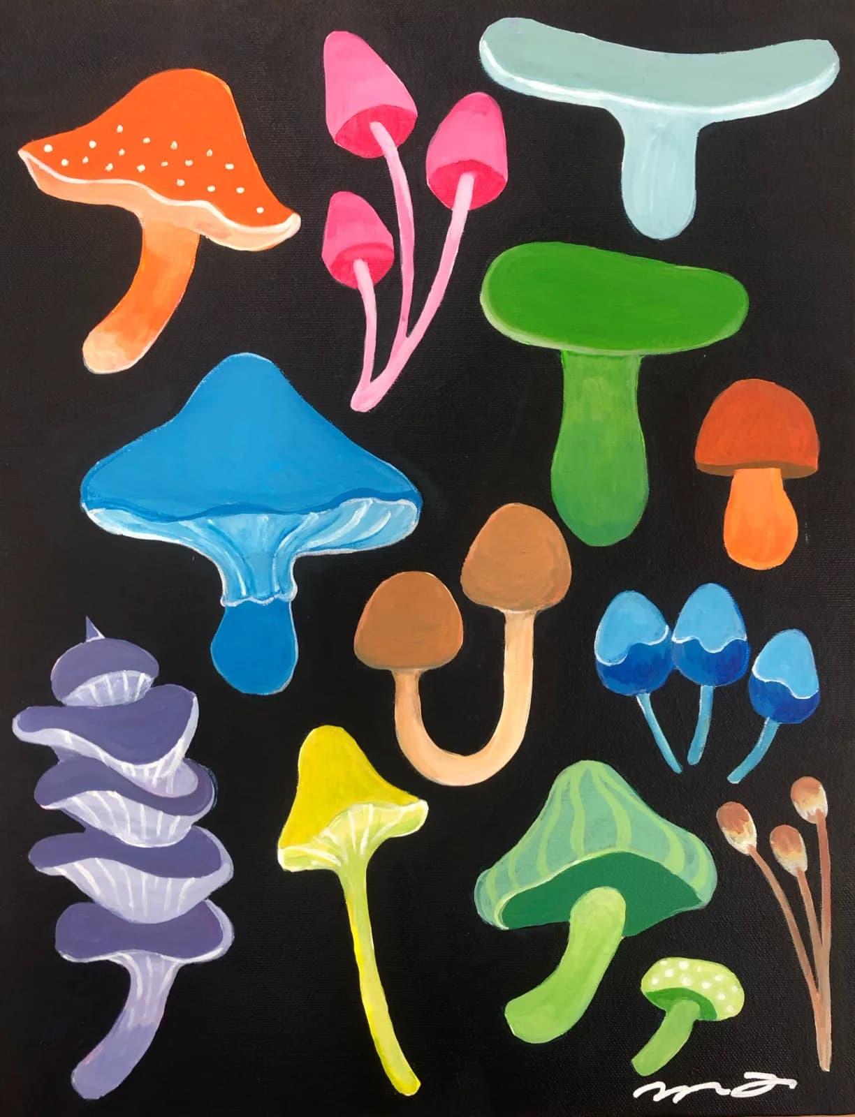 Autumn's Colourful mushrooms /n